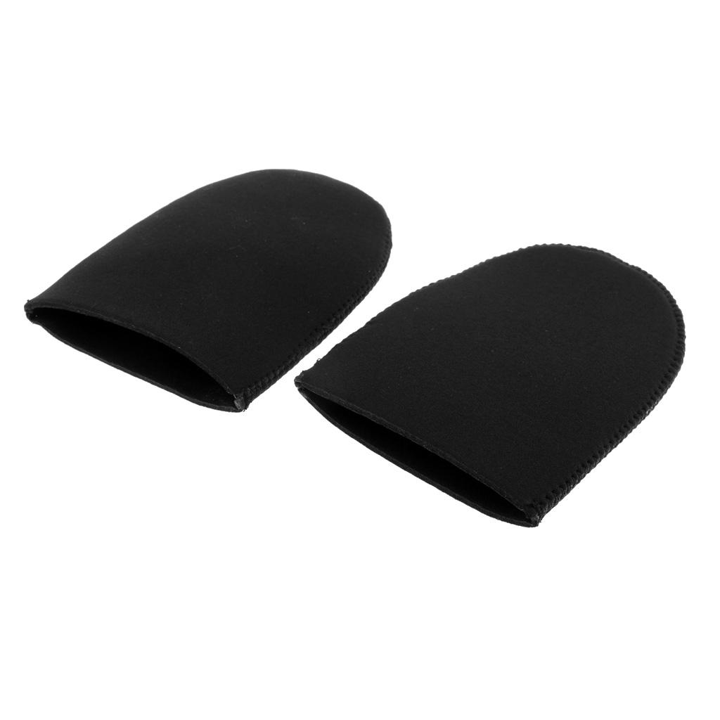 2x1 Pair Neoprene Toe Socks for Running, Cycling, Hiking, Walking Black