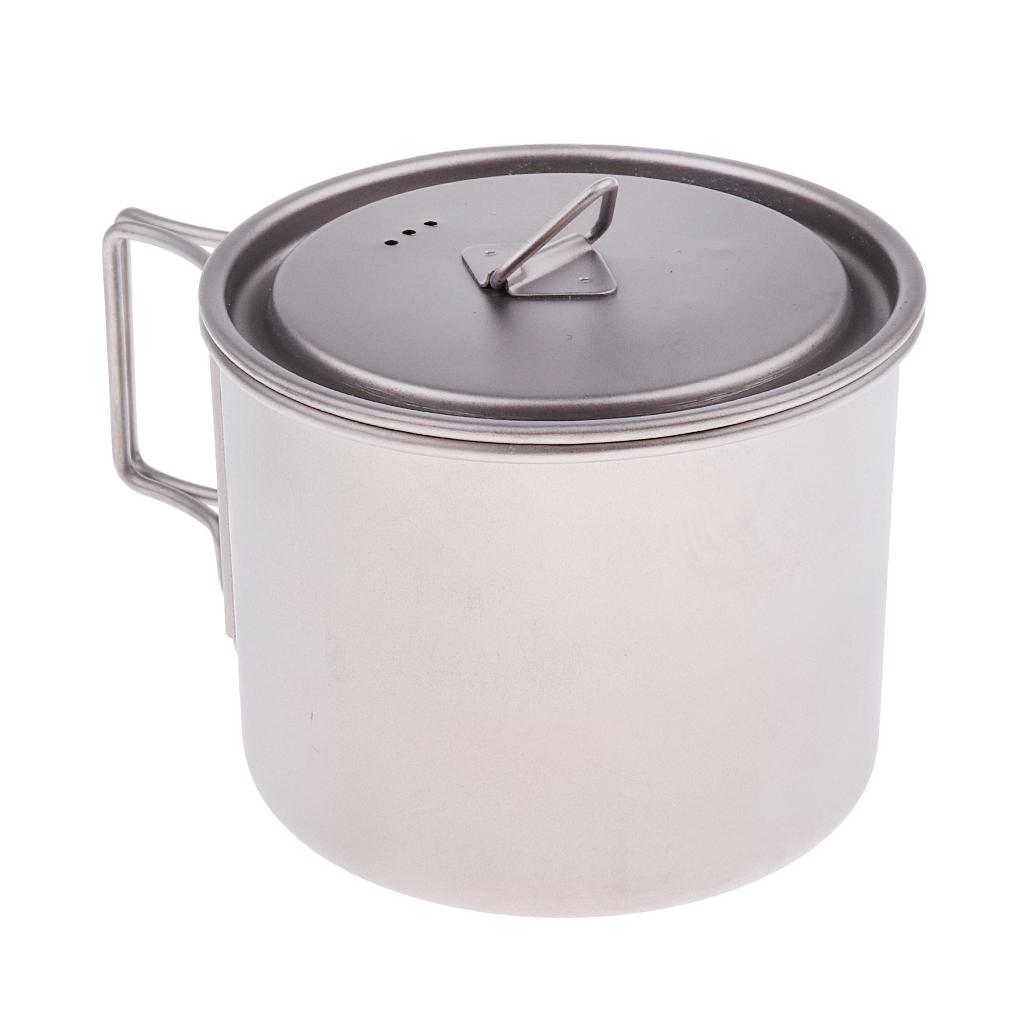 420ml/550ml Titanium Travel Camping Backpacking Cup/Bowl/Pot with Mesh