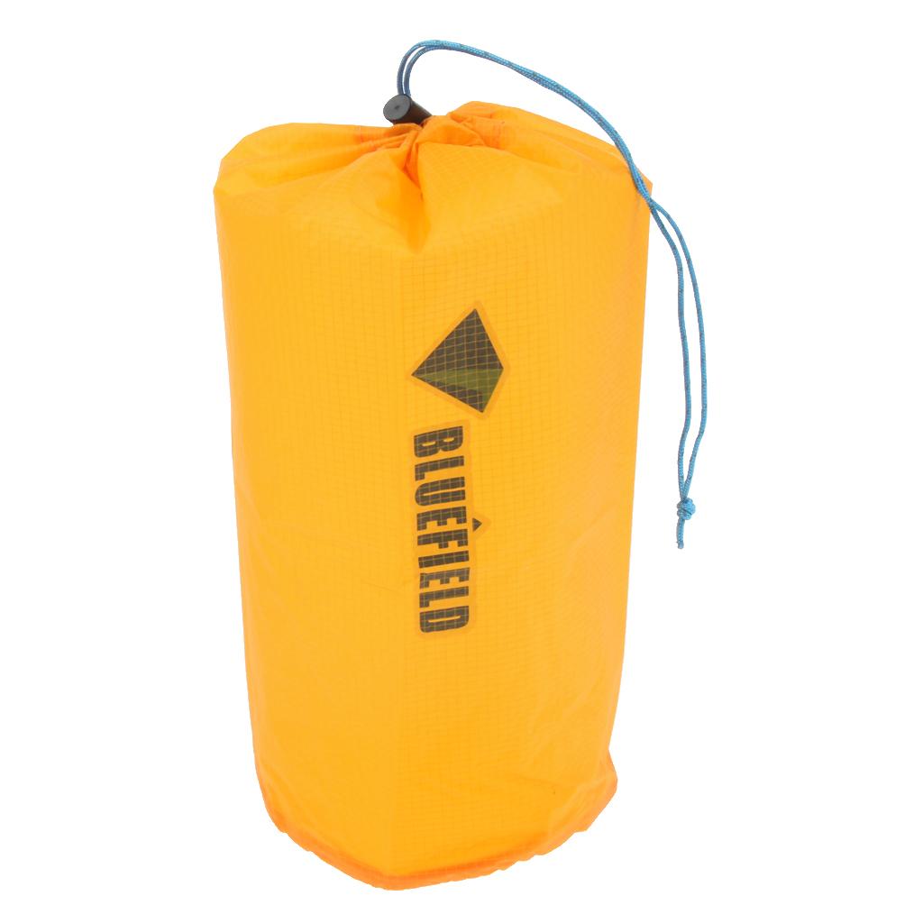 2xWaterproof Drawstring Storage Stuff Sack   Bag Outdoor Travel Orange S