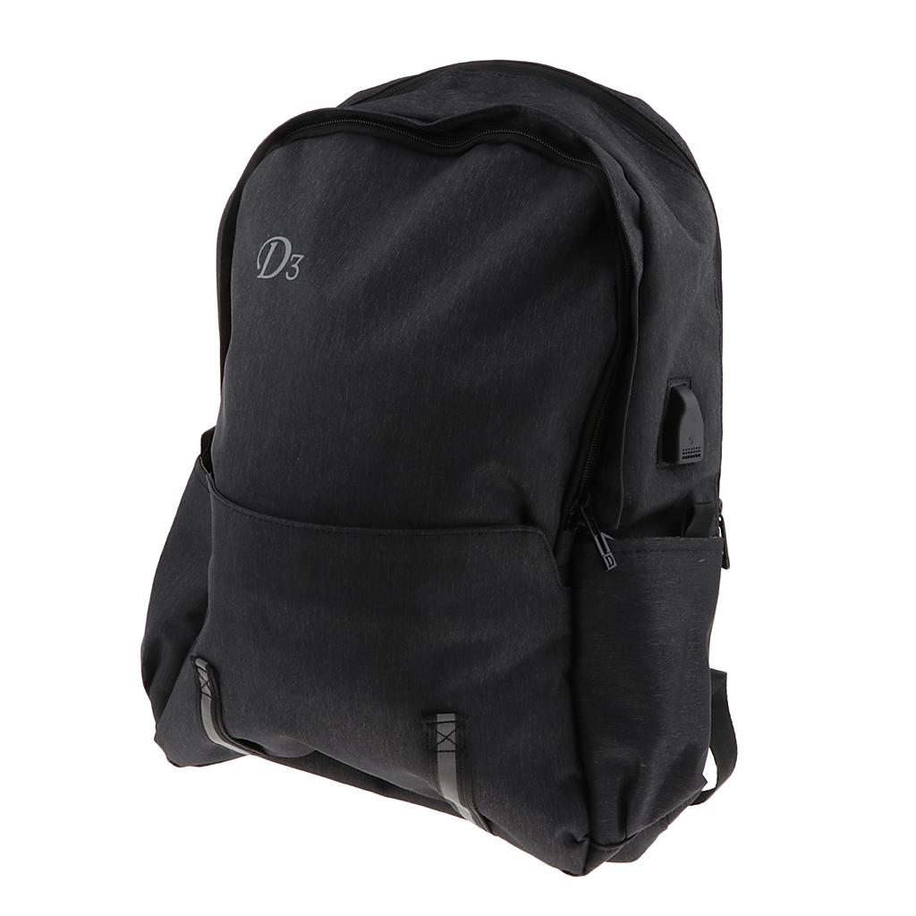Travel Backpack Business Laptop Notebook Bag Casual Men Book Rucksack Black