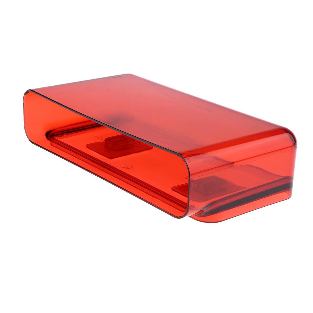 Fishing Tackle Case Side Organizer Phone Line Hook Bait Holder Pocket Red