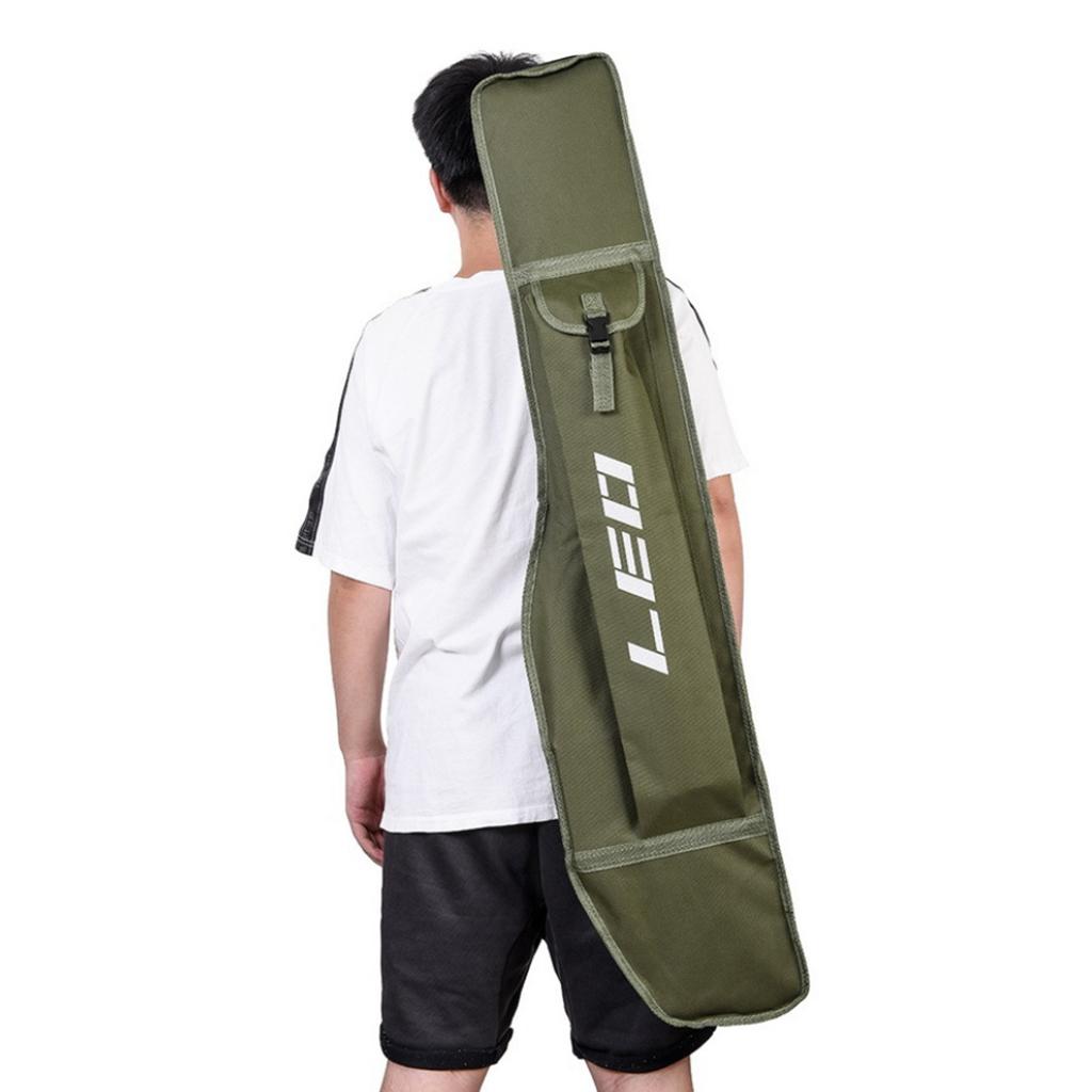 Fishing Rod Tube Cover Pole Tackle Gear Shoulder Foldable Bag 1.2m