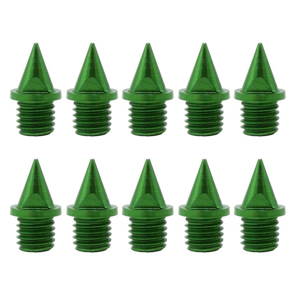 10pcs Outdoor Carbon Steel Track Spikes Replacement Green