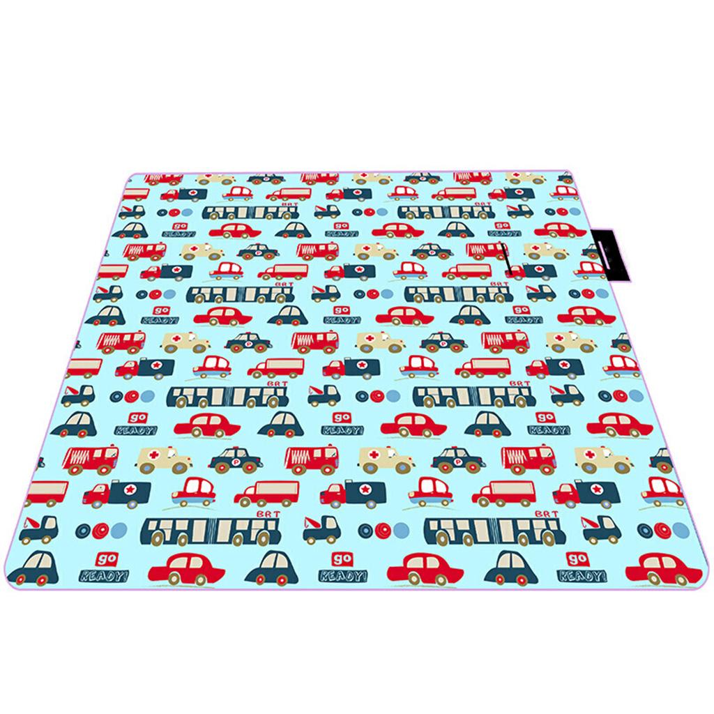 Summer Park Picnic Blankets Beach Mat Rug Water Resistant Backing Dampproof