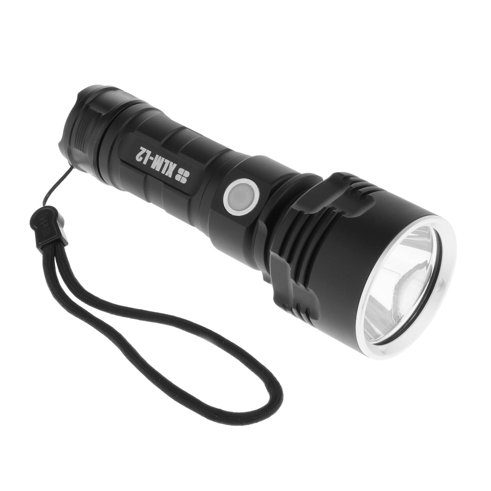 USB Rechargeable LED Powerful Flashlight with Bright Lamp L2 NO battery