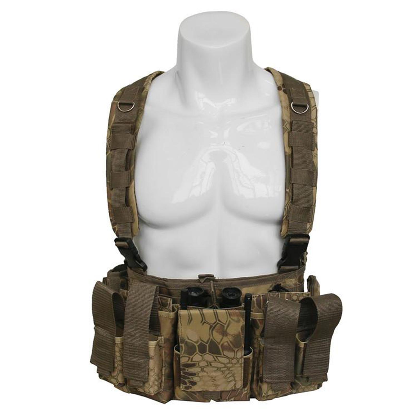 Tactical Military Vest Chest Rig Molle Pouch Magazine Bag  Camouflage