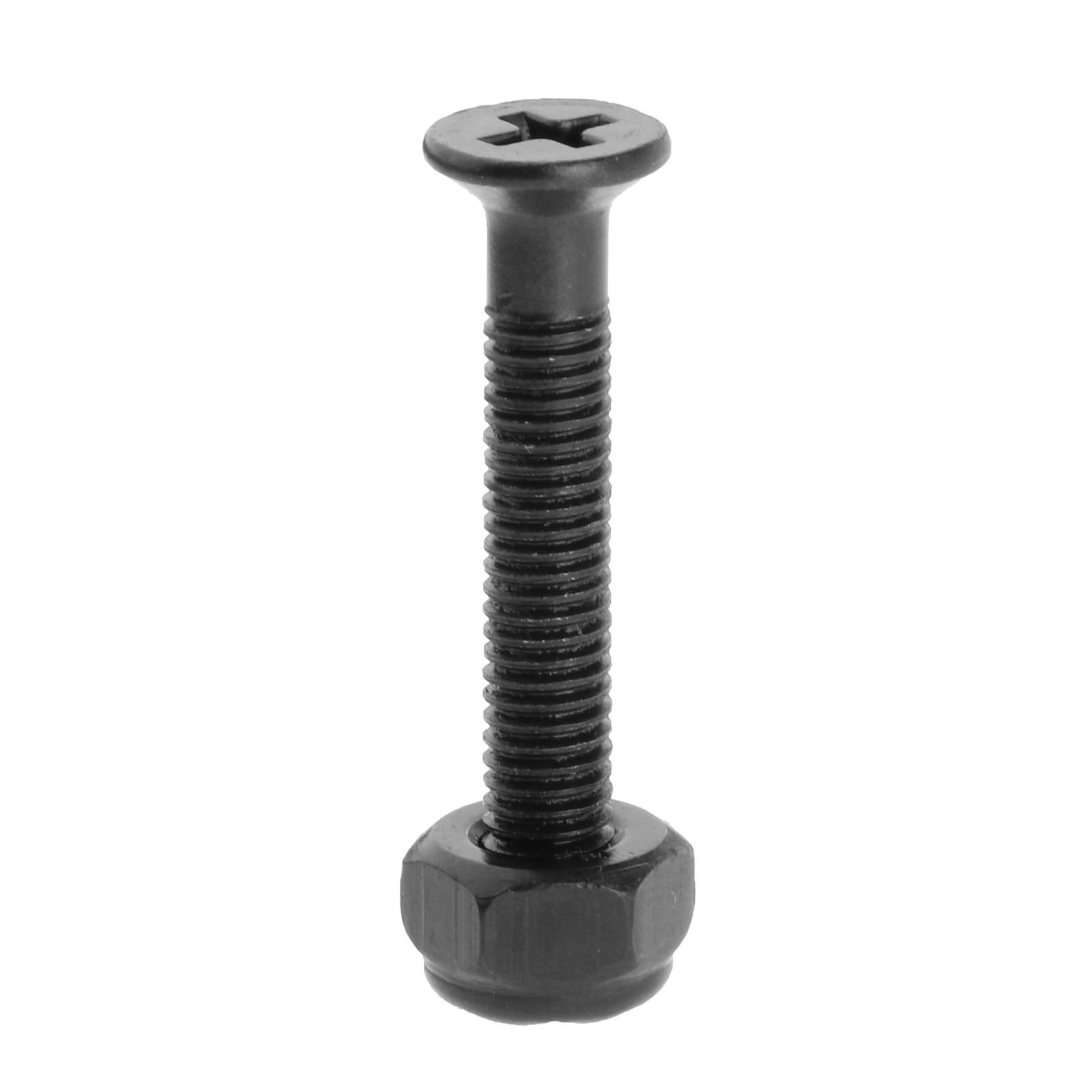 2x8 Pcs Longboard Skateboard Truck Wheel Installing Hardware Screws Black