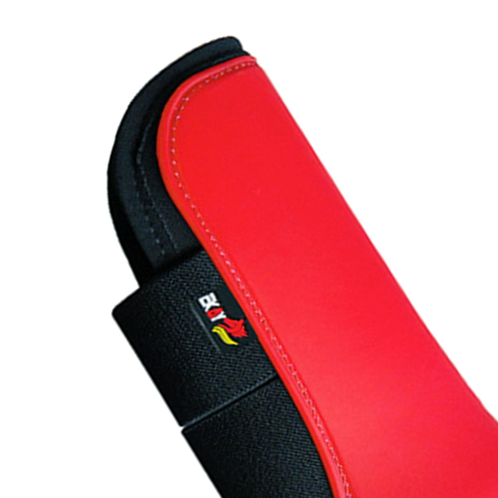 Horse Tendon Fetlock Boots Set Jumping Leg Protection Boots L Red