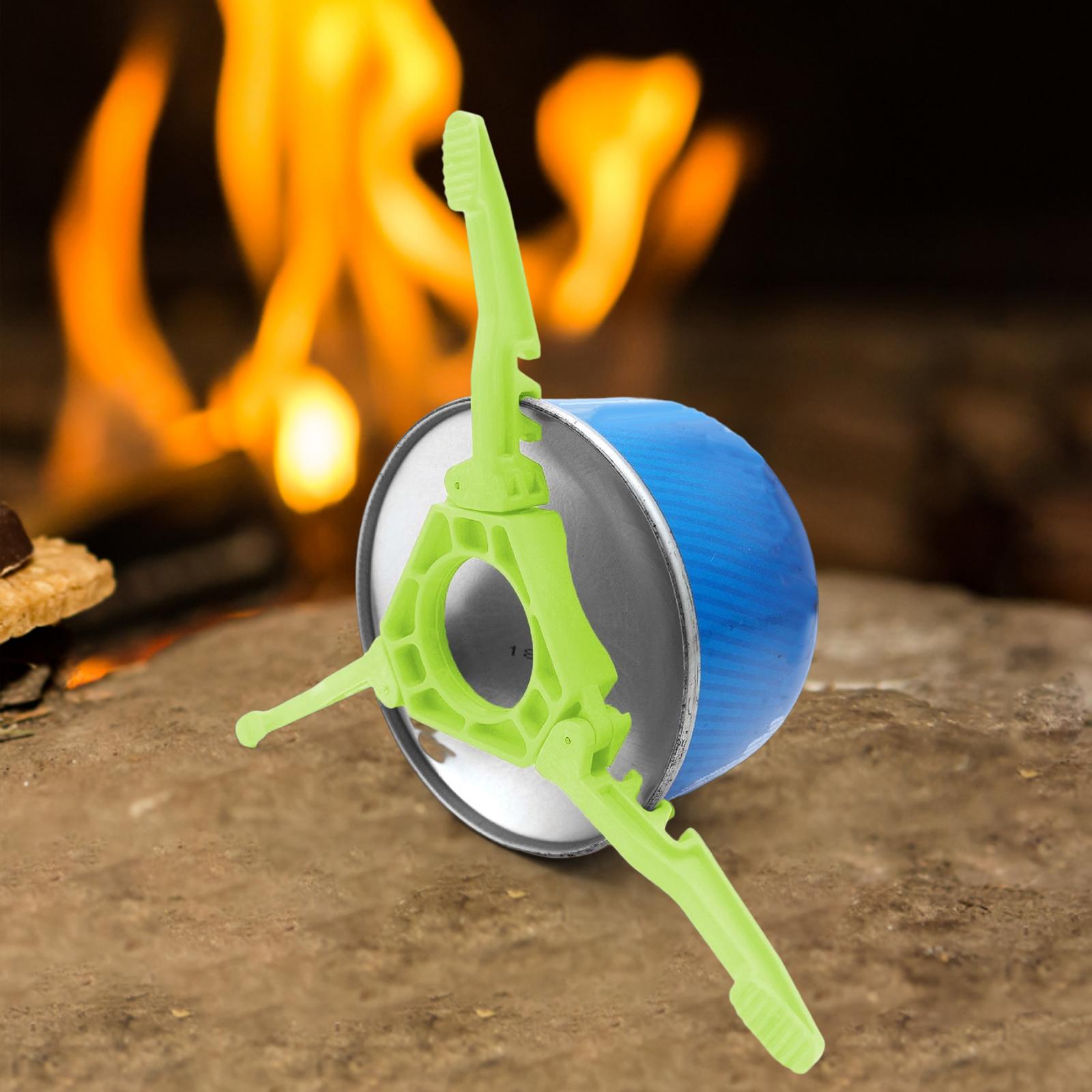 Gas Tank Bracket Canister Stand Camping Holder Fishing Cooking Hiking Green 