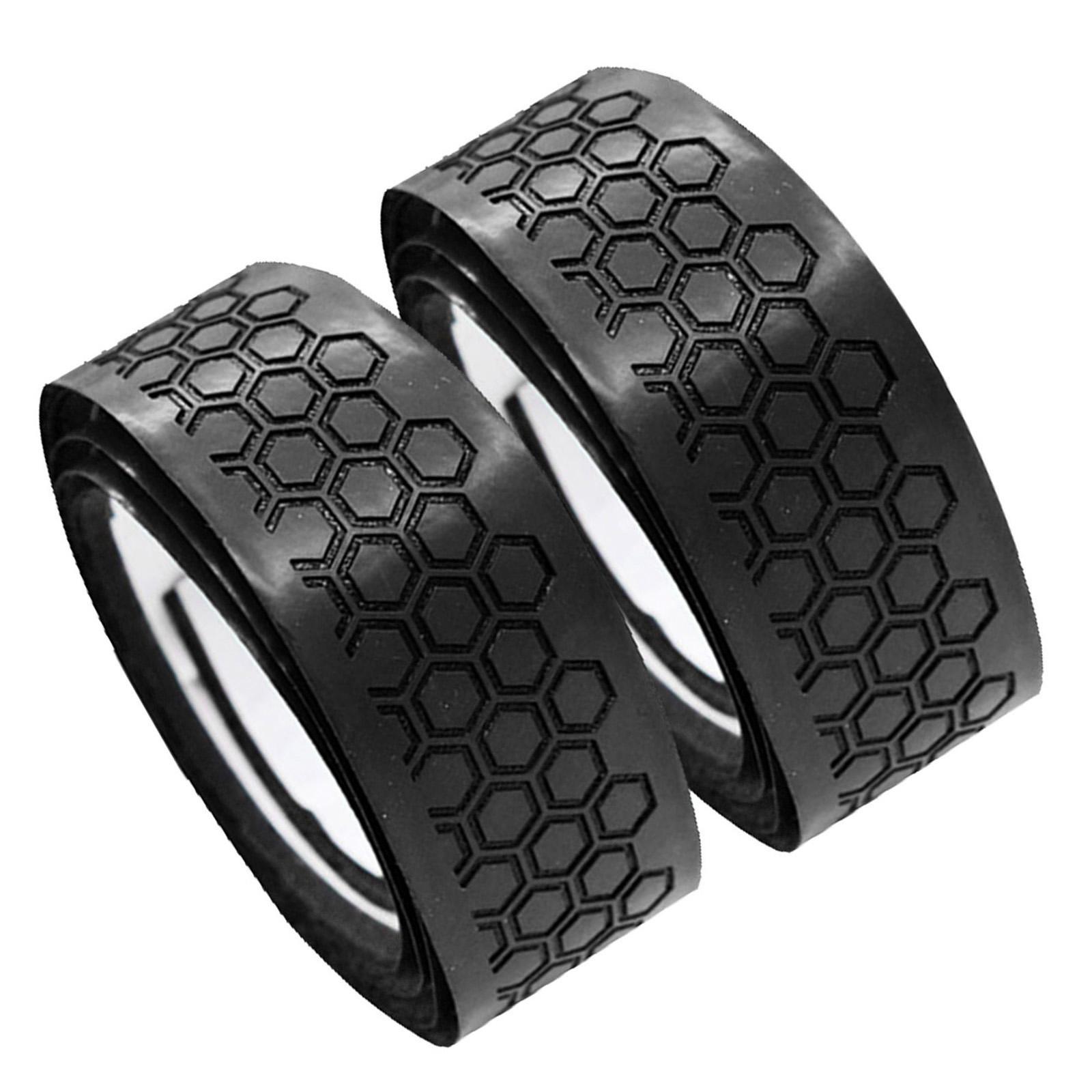 2Pairs Golf Club Grip Wrapping Tapes PU Leather  Black and Blue