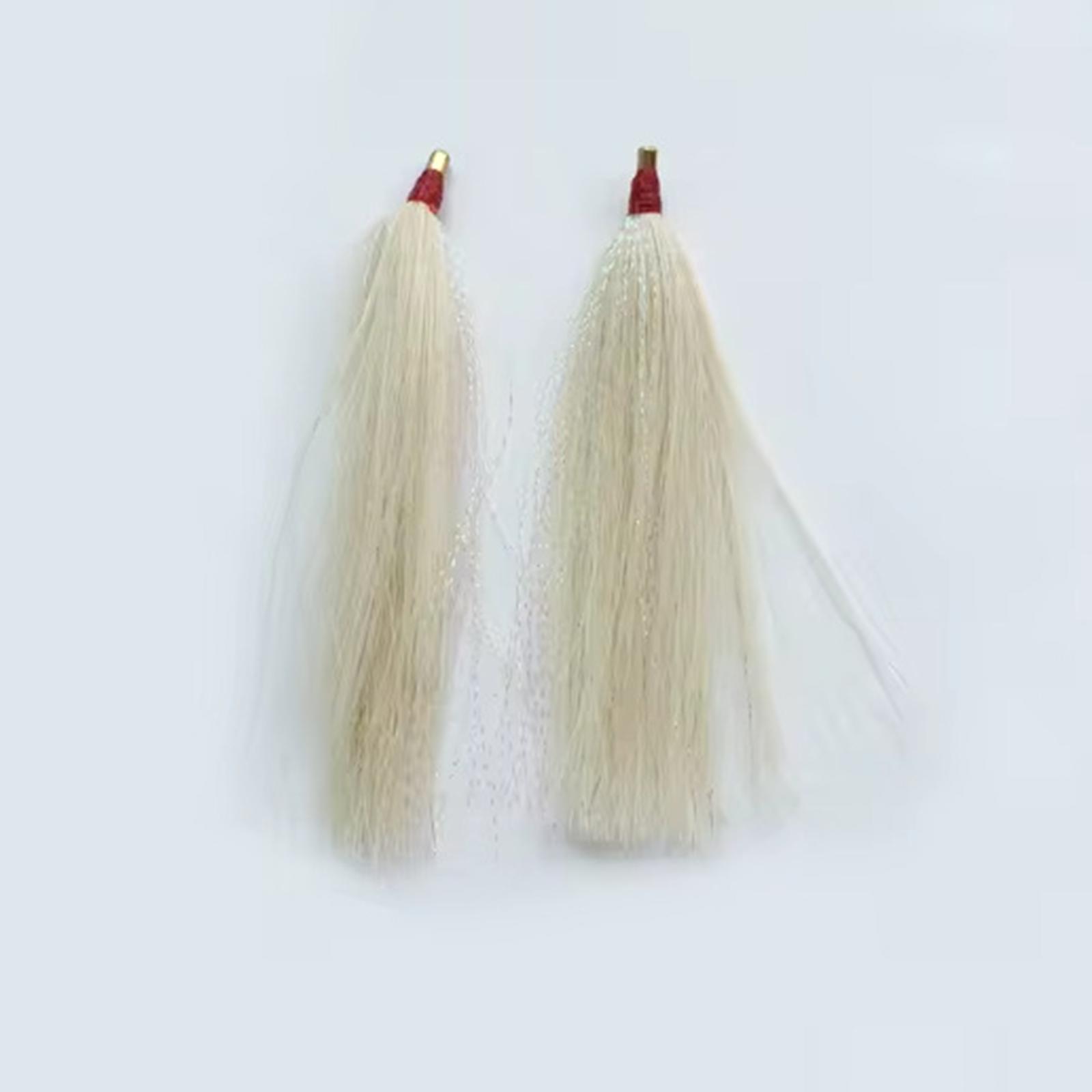 12Pcs Fishing Bucktail Teasers for Seabass Lightweight Catfish Fishing Lures White