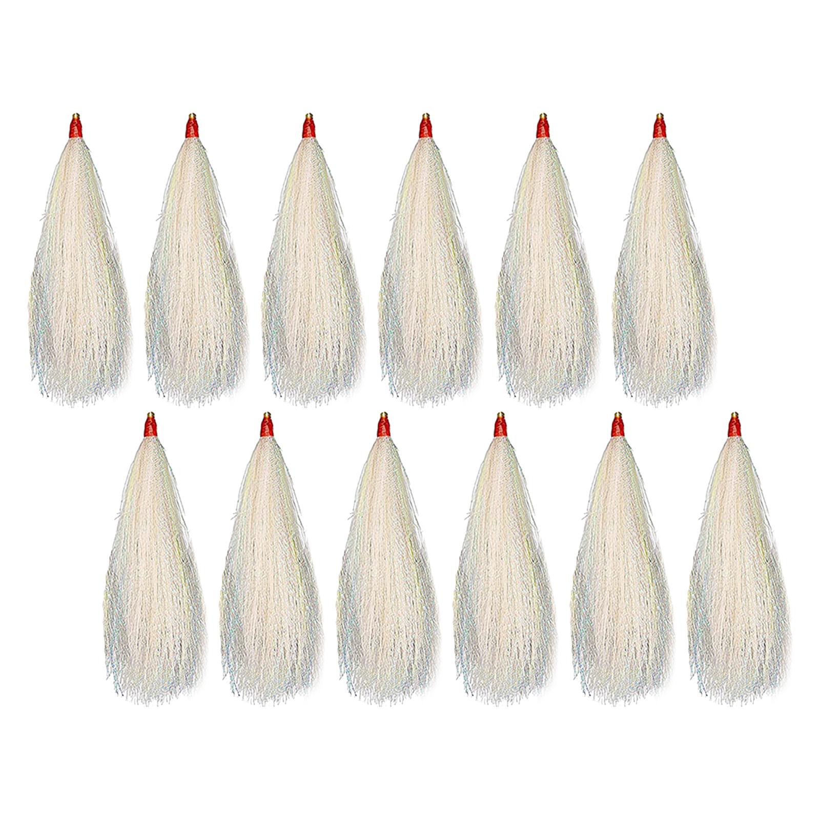 Fishing Bucktail Teasers White