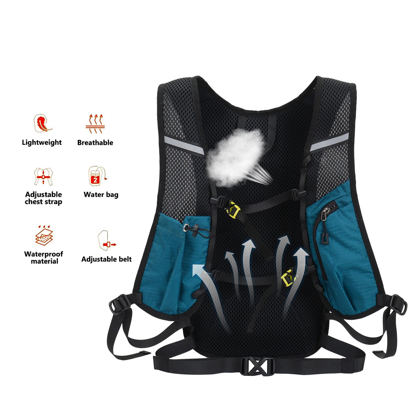 Hydration Pack Women Men Hiking Backpack Cycling Backpack Running Water Pack Blue