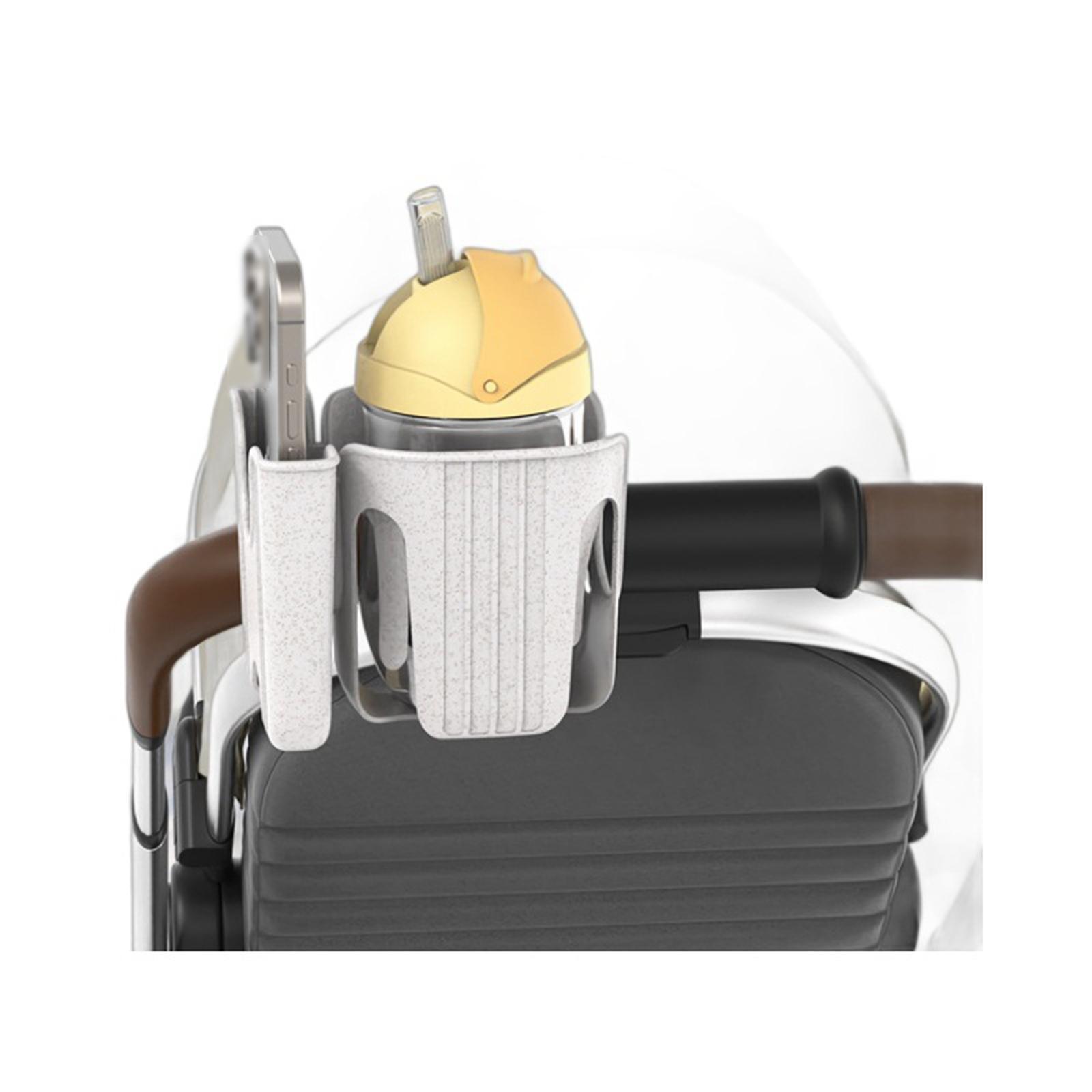 Stroller Cup Holder Sturdy Water Bottle Holder for Trolley Scooter Pushchair