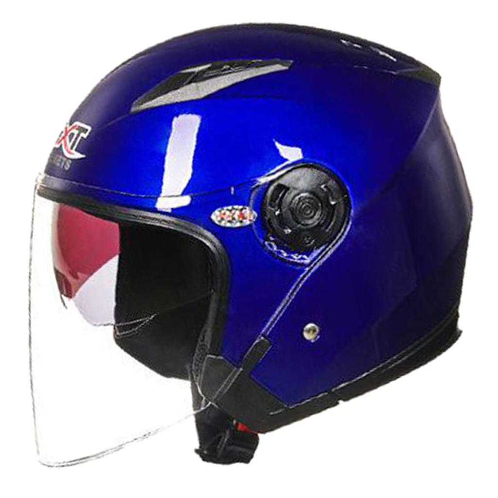 Motorcycle Helmet Half Face Daul Visor Helmet UV Protection Helmet | eBay