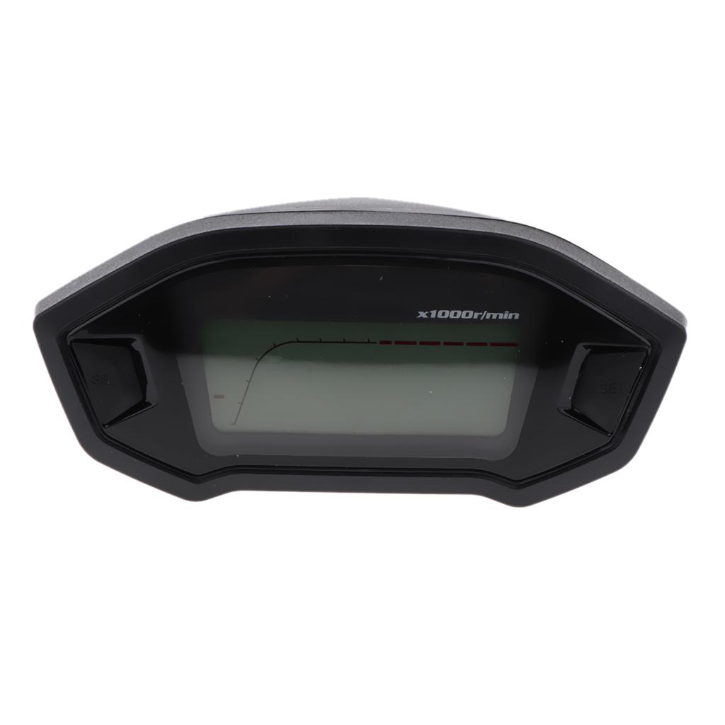 Universal LCD Digital Backlight Motorcycle Odometer Speedometer Tachometer