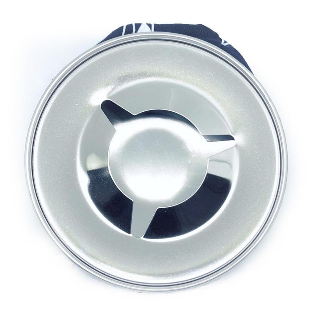 2x304 Stainless Steel Boat Windproof Bag Ashtray Cigarette Holder Blue