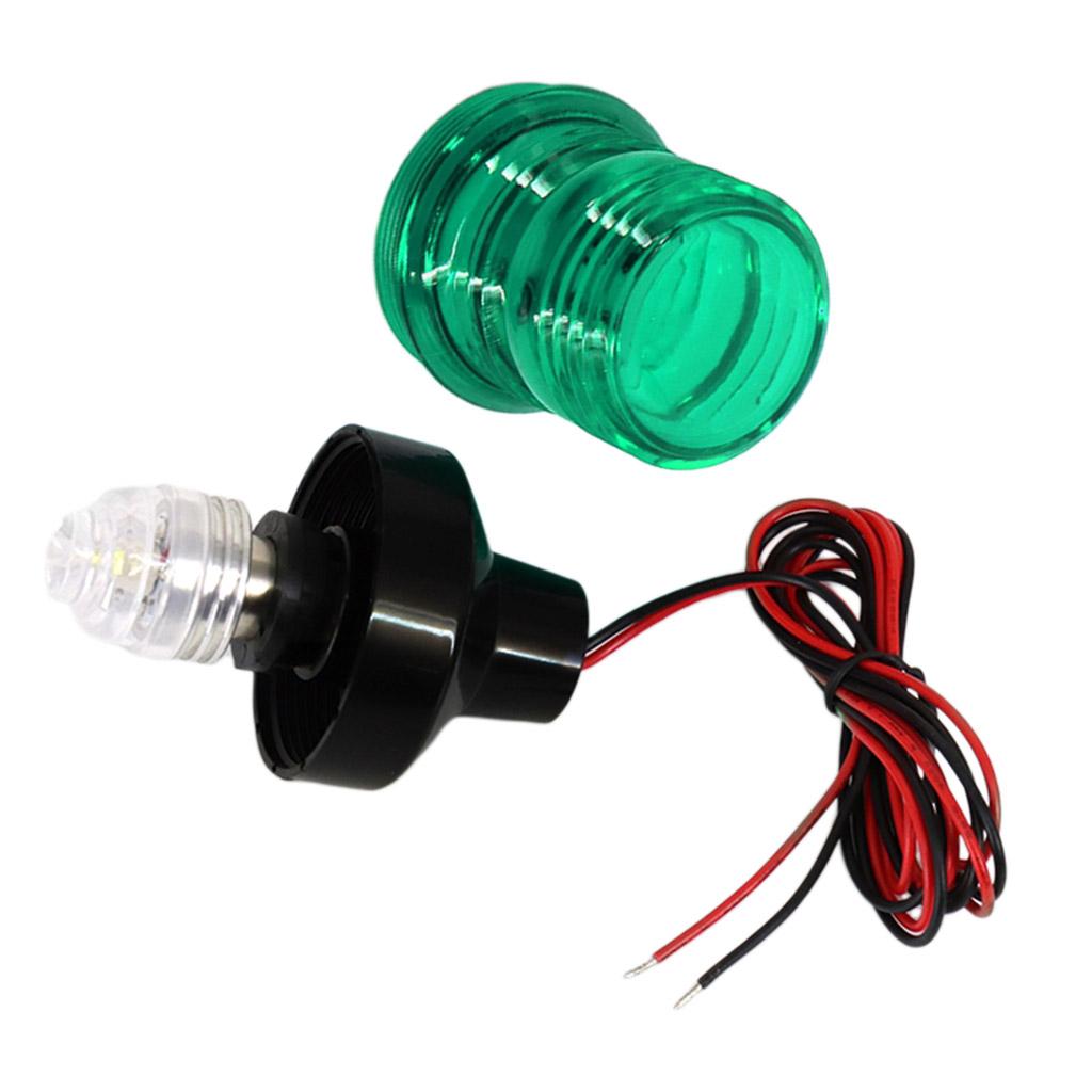 Waterproof Boat Pontoon Marine LED Navigation 12V/24V Green 360 Light Lamp