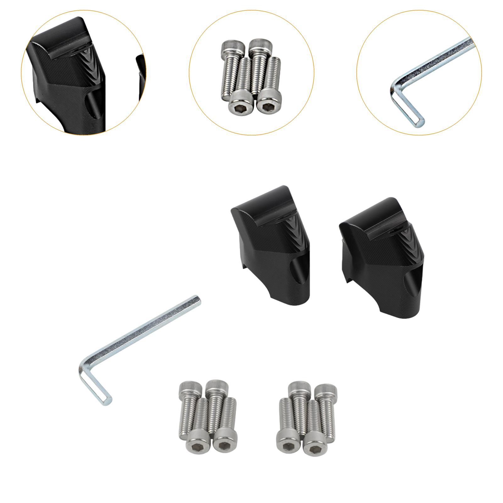 Motor Handlebar Riser Modification Accessories Height Increase Raise Adapter Black