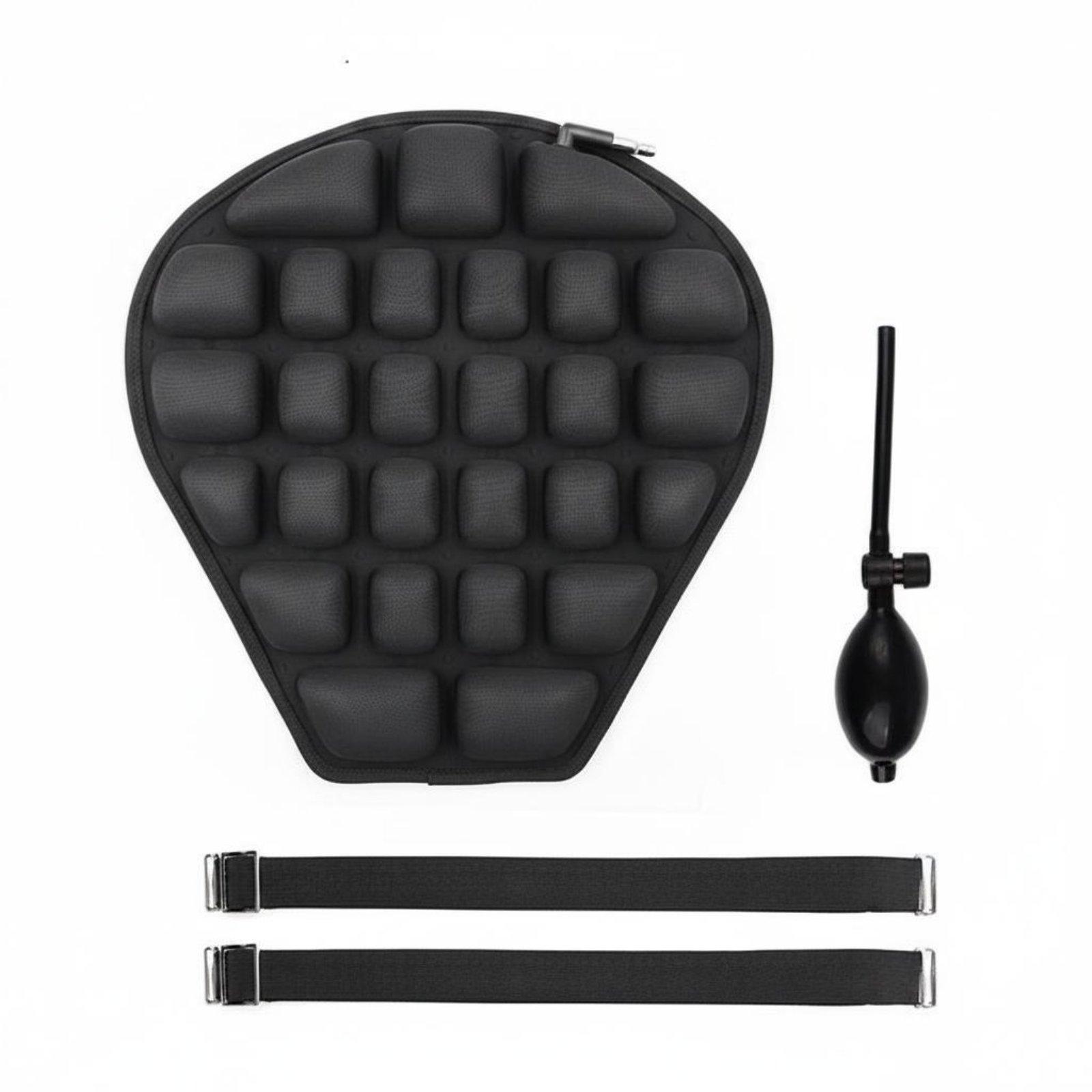 Inflatable Motorcycle Seat Cushion Black