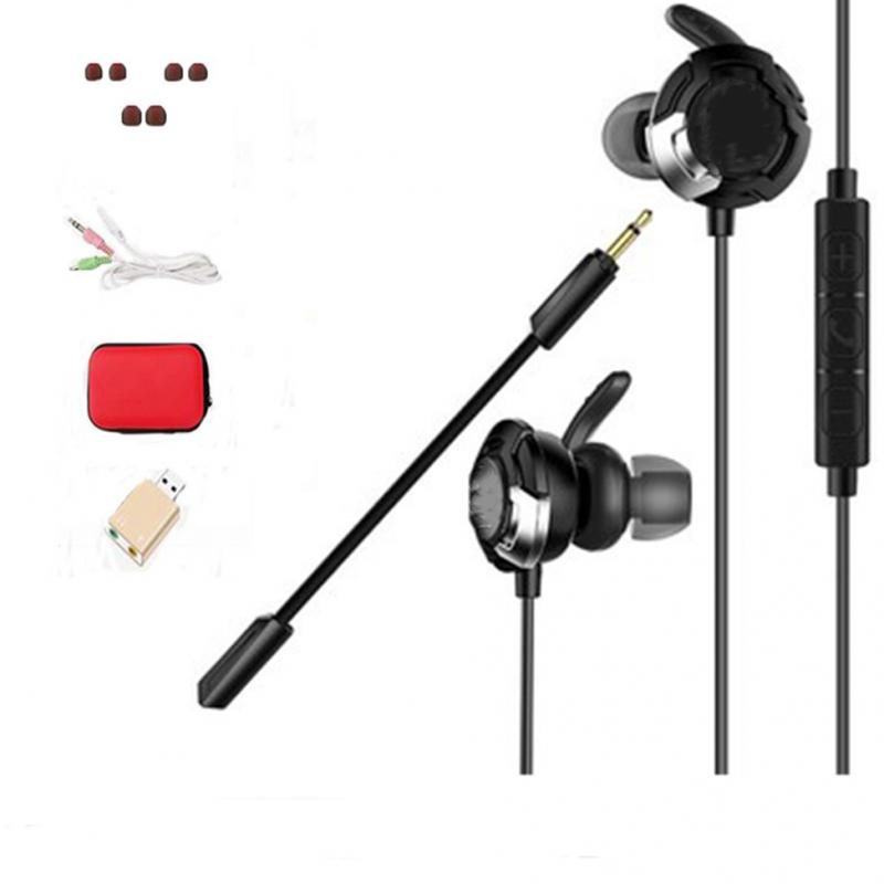 Wired Gaming Earphones with Mic Volume Control and Noise Isolating Black C