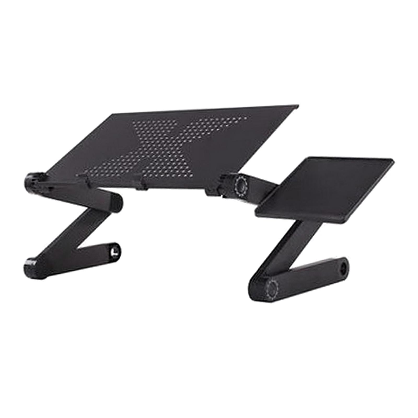 Laptop Folding Table Stand Humanized Design Stand Desk & Mouse Tray Black