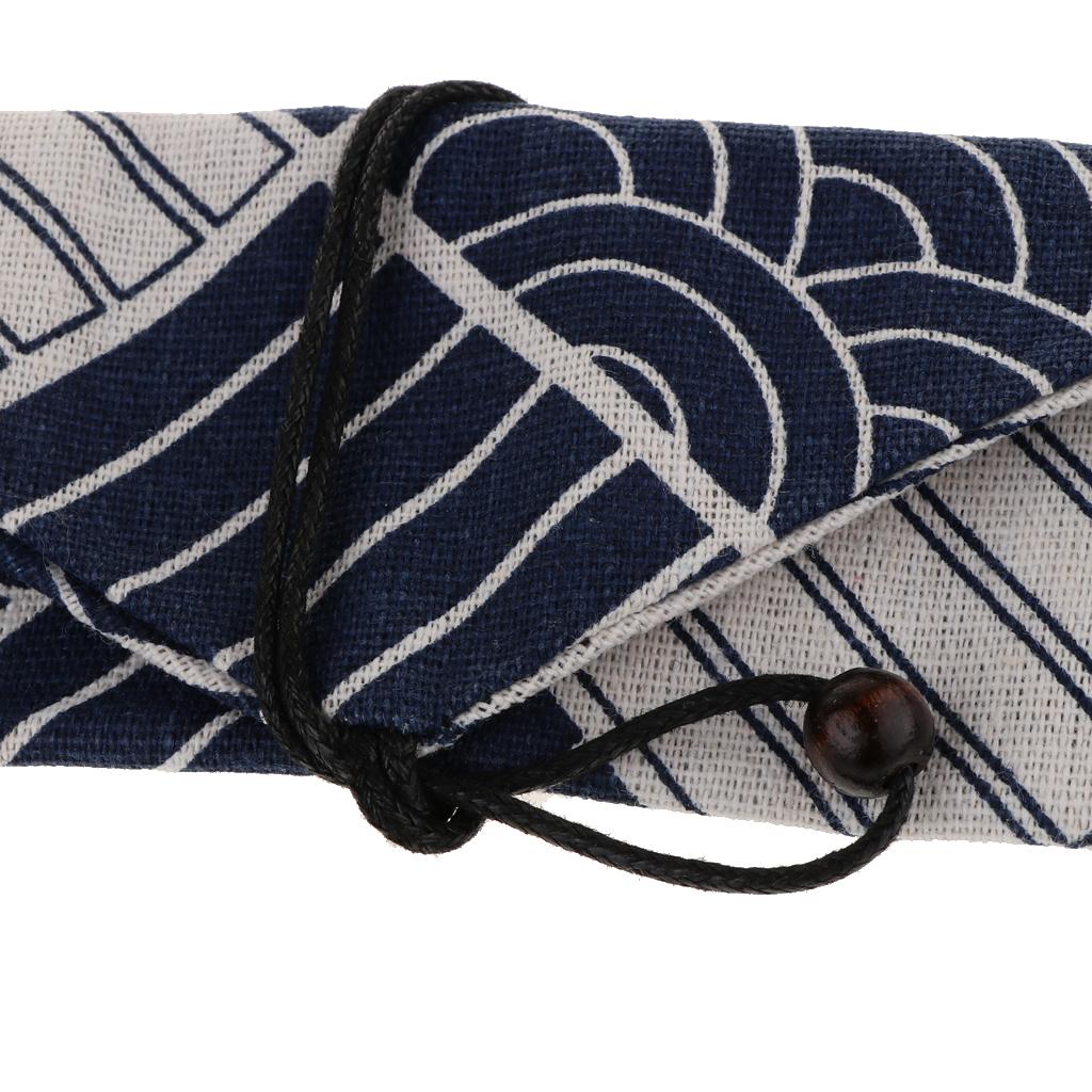 2pcs Cloth Cutlery Storage Bag Spoon Chopsticks Organizer Semicircle Square