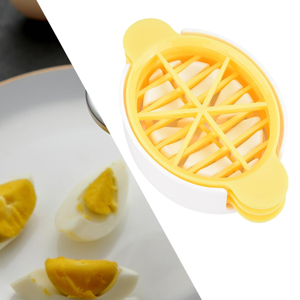 Egg Slicer Multifunctional Cutting Food for Cooking Soft Fruits yellow