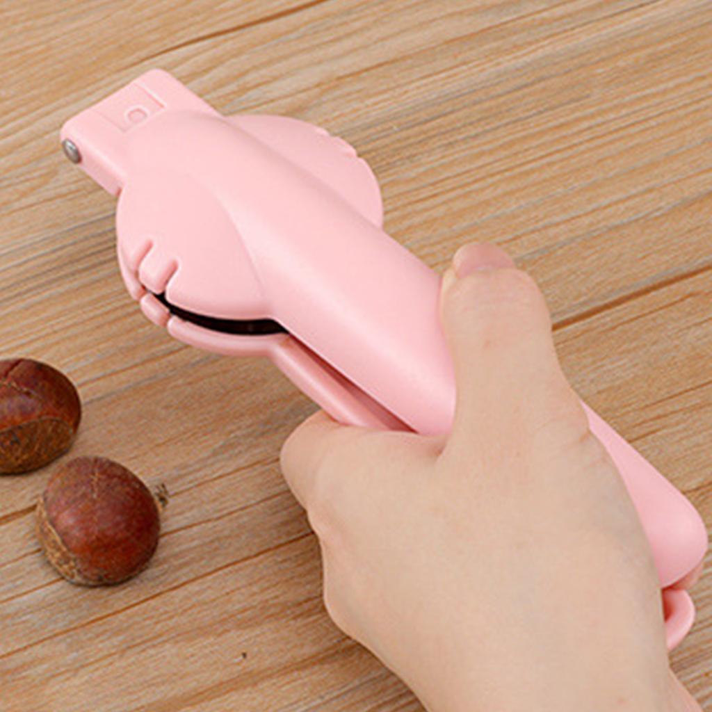 Multifunction Chestnut Clip Walnut Clip Chestnut Cutter for Home Restaurant Pink