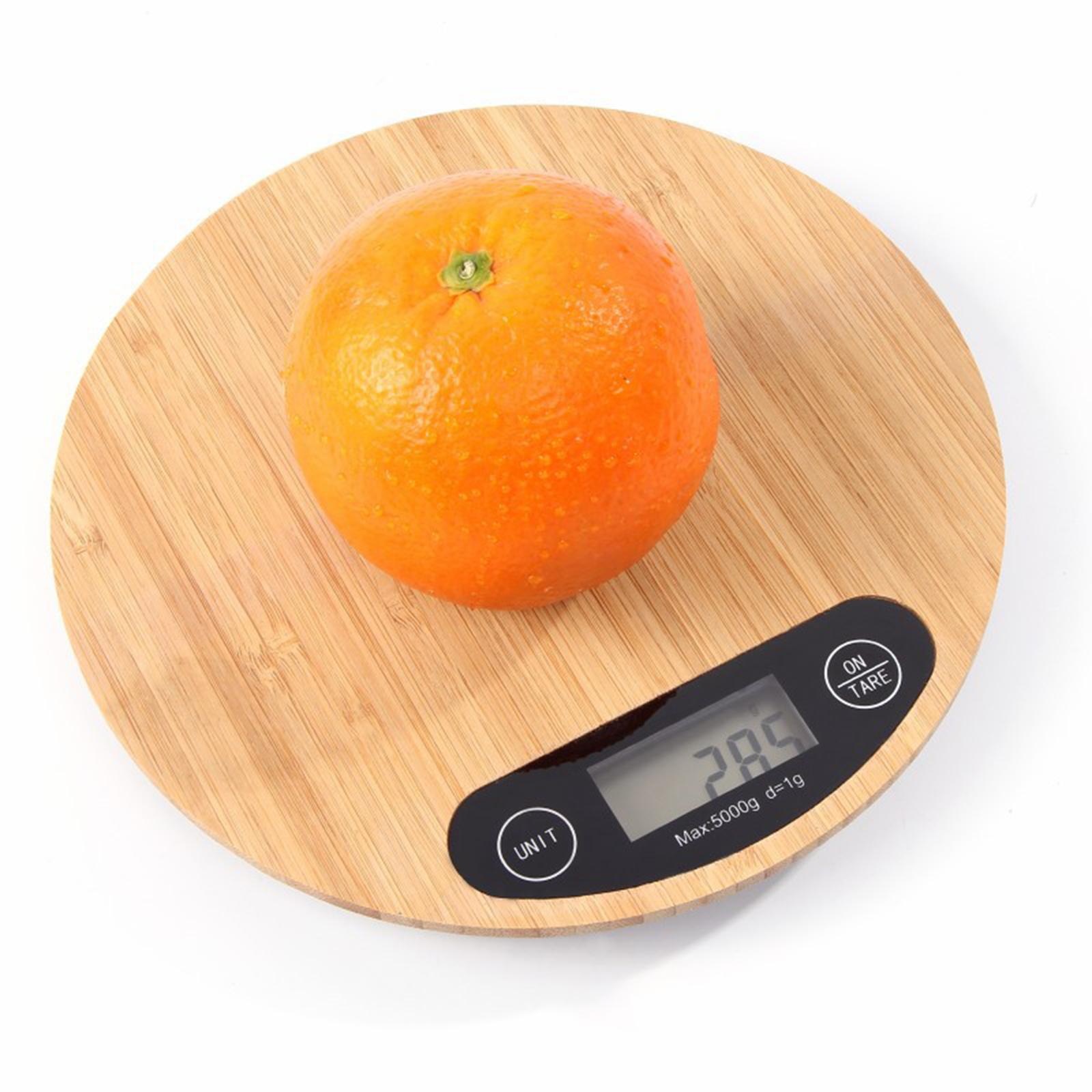 Wood Kitchen Scale Precise Food Diet Cutting Electronic for Baking Cooking