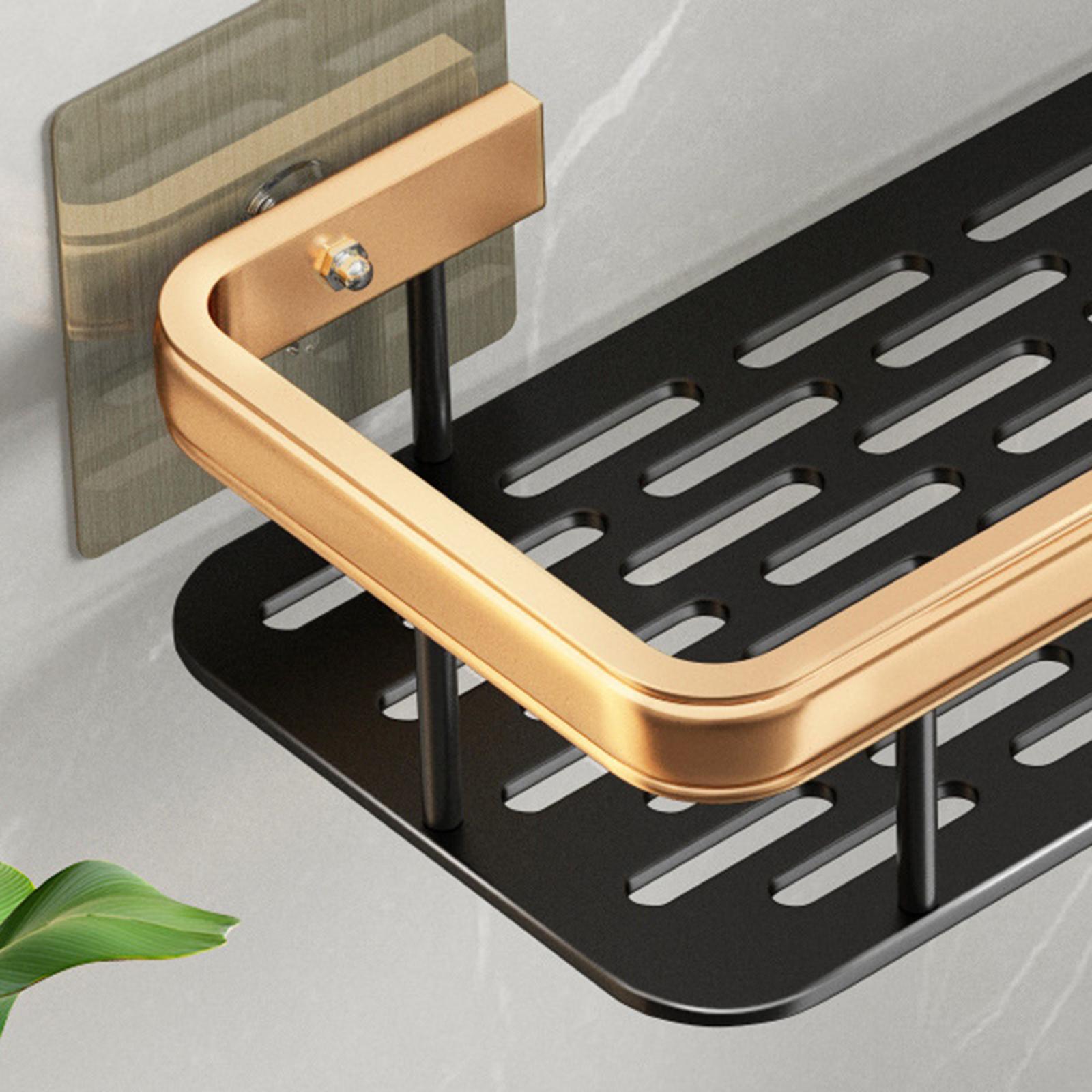 Shower Caddy Punch-Free Storage Rack Bathroom Shelf  2Pcs Set