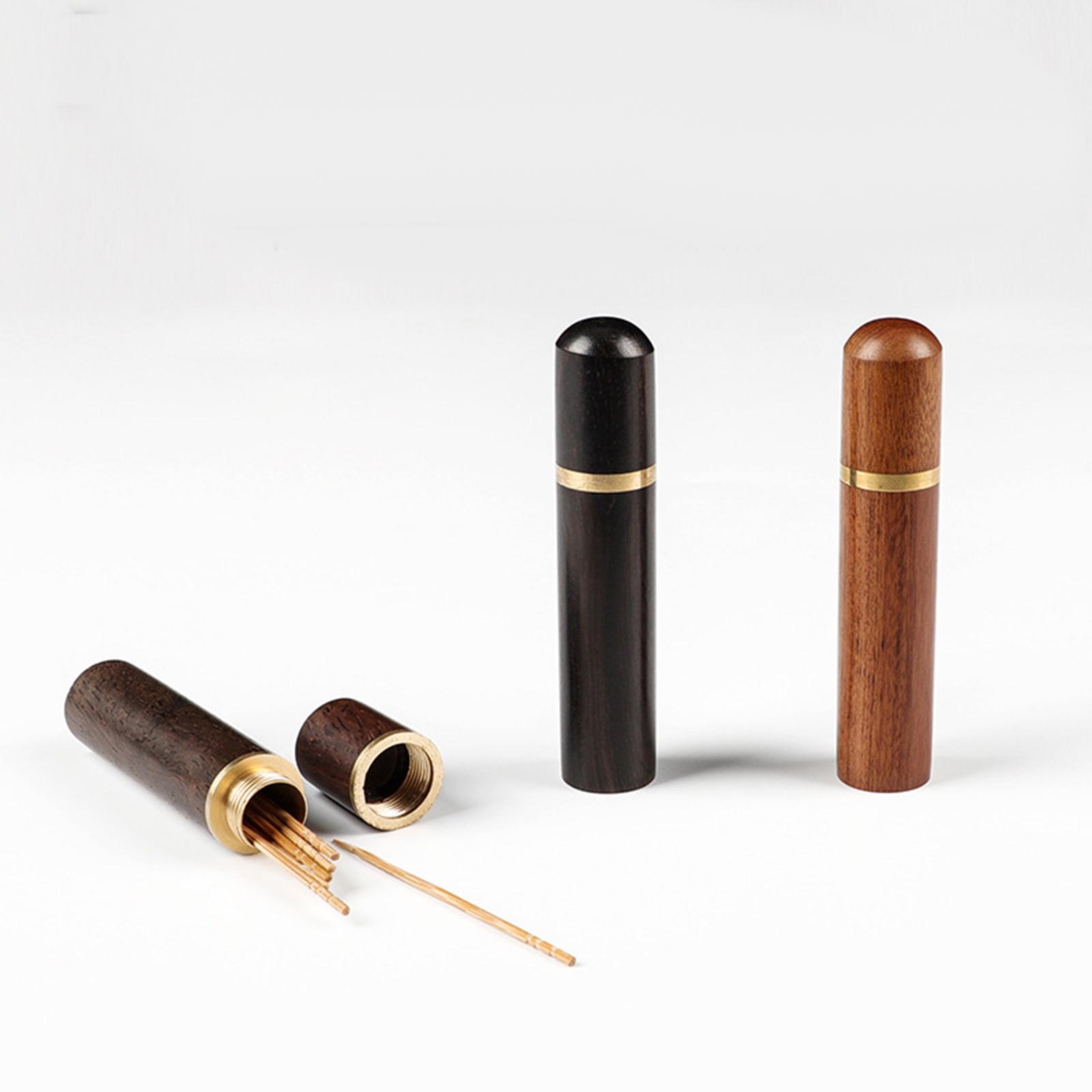 3xToothpick Holder Storage Container Multifunction for Home Hotel Black