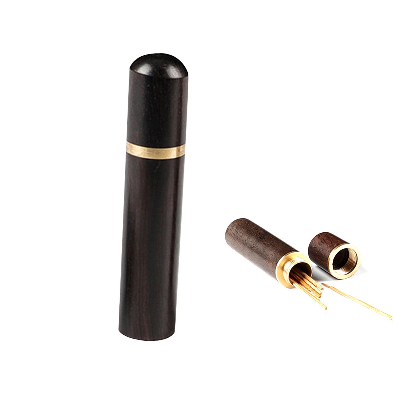 Toothpick Holder Storage Container Multifunction for Home Hotel Black