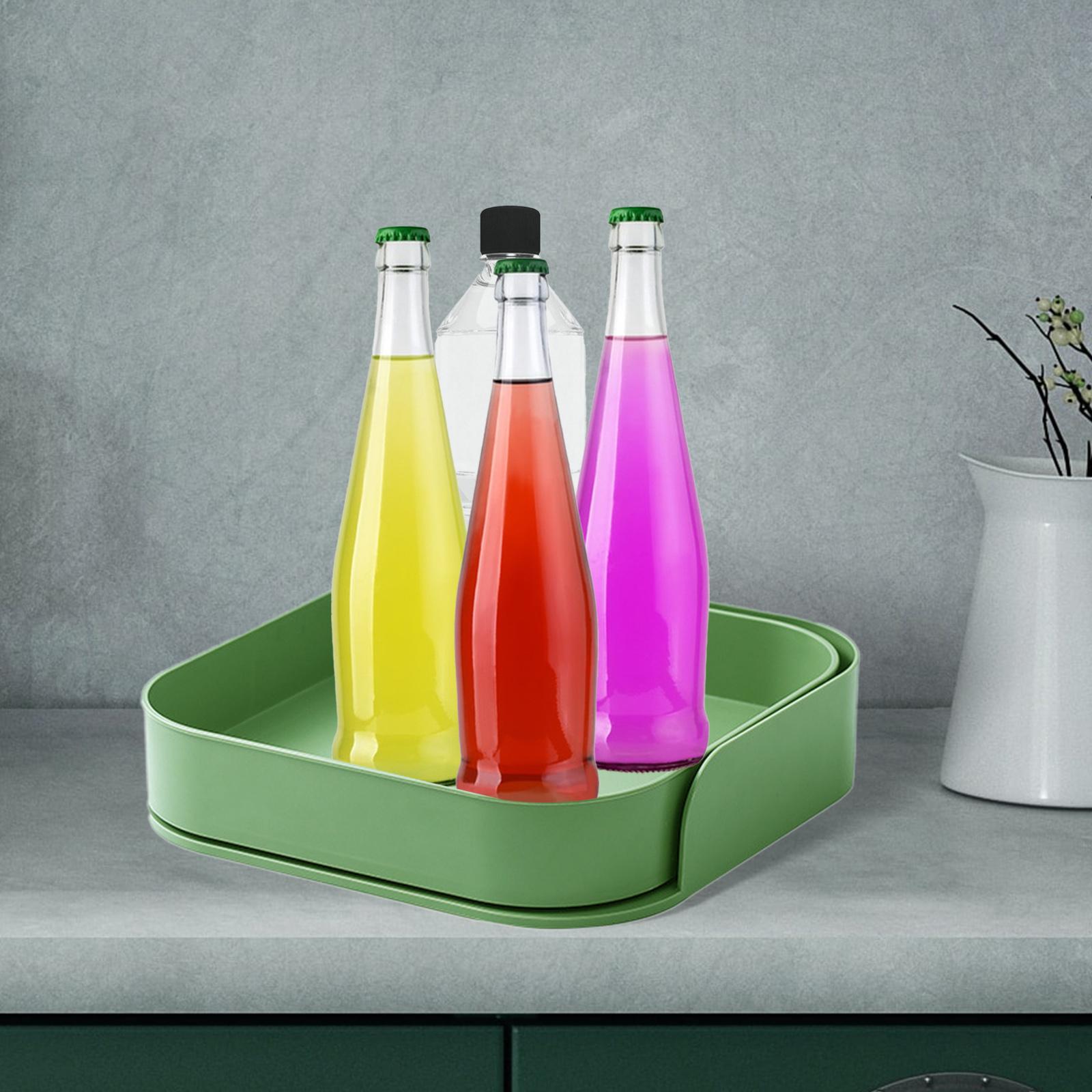 Rotatable Storage Rack Bathroom Organizer for Dresser Bathroom Kitchen Green