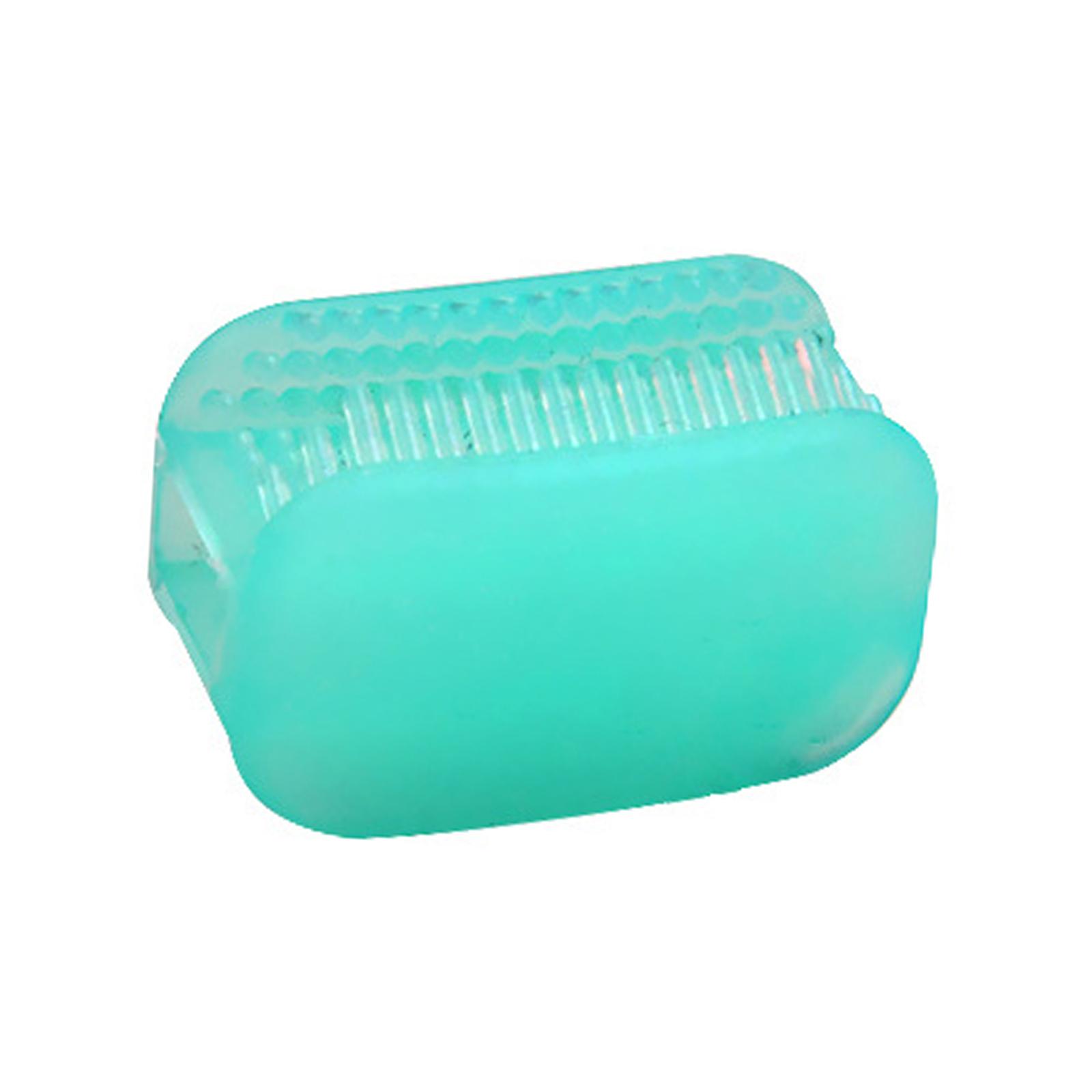 Chewing Lazy Toothbrush Silicone Hands free Head for Travel Adult Green