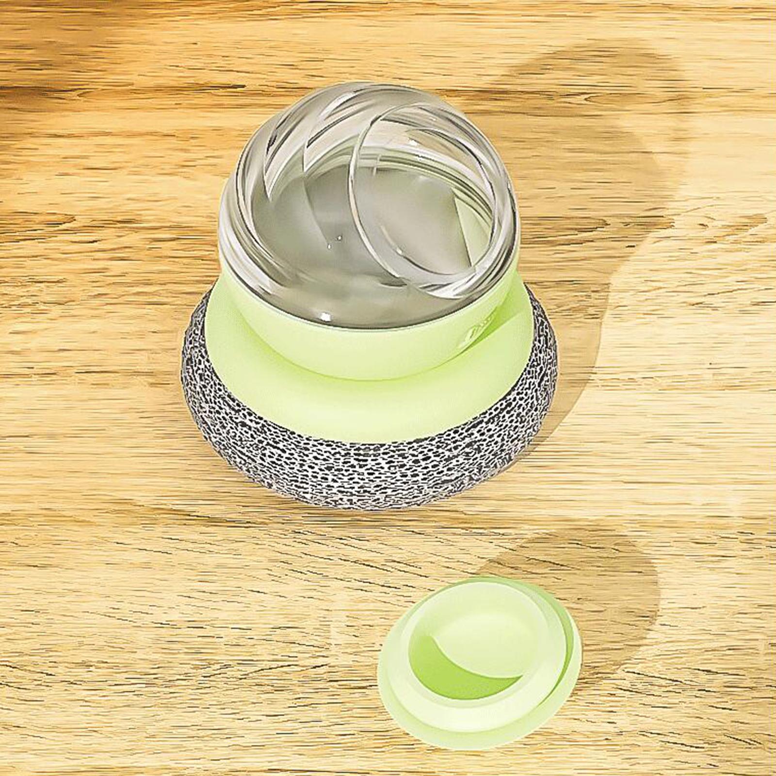 Kitchen Soap Dispensing Brush Pressing Cleaning Brush for Restaurant Green