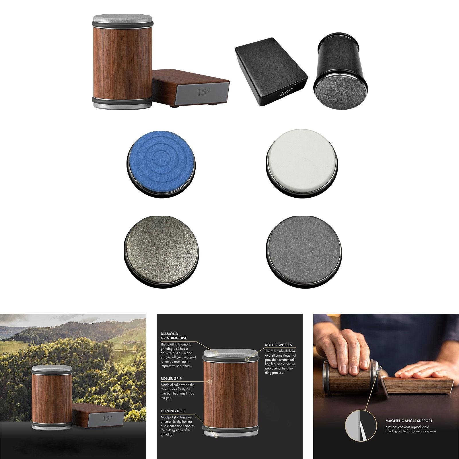 Rolling Knife Sharpening System Precision Sharpening for Home Kitchen Knives brown