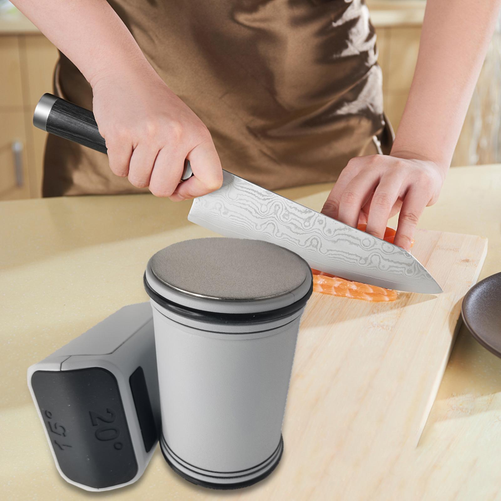 Rolling Knife Sharpener Portable Multifunction Precision Sharpening for Home Gray