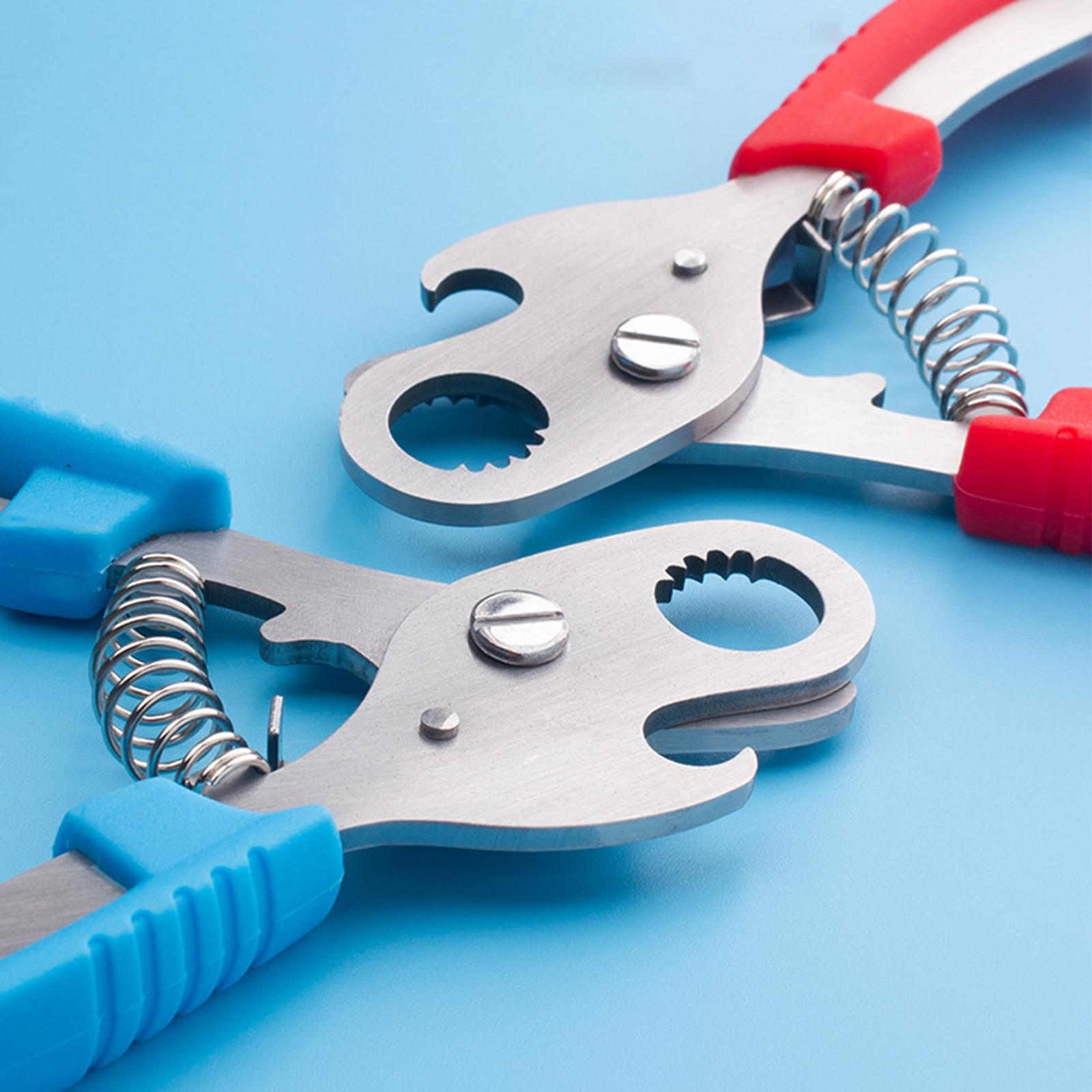 Snail Scissors Kitchen Gadgets Portable Multifunctional Sheller Seafood Tool red