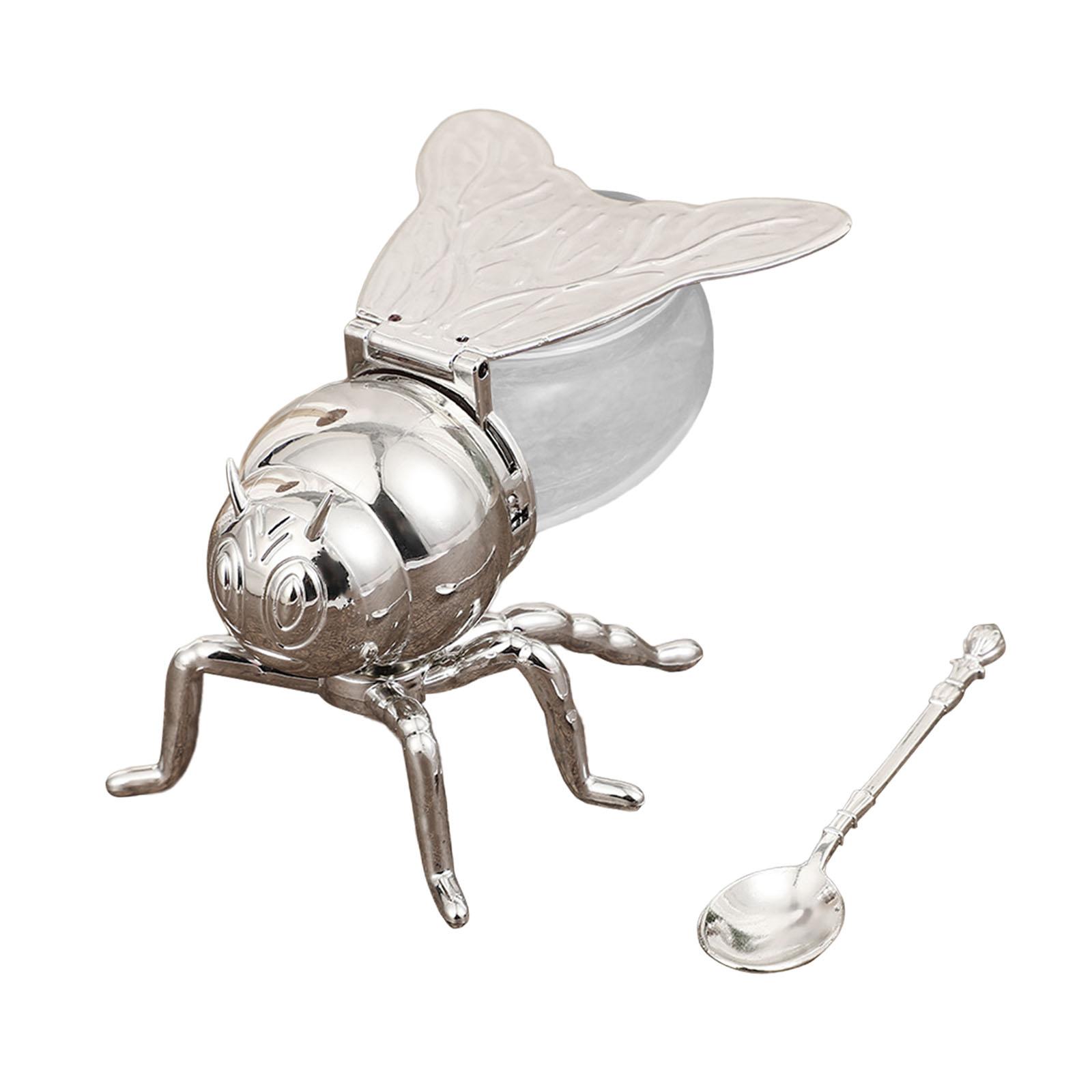 Bee Honey Jar with Spoon