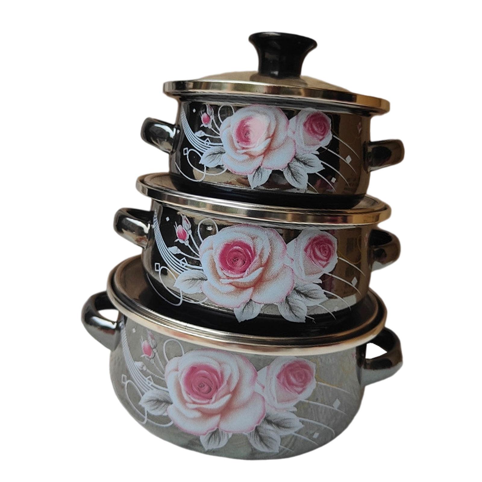 Enamel Stockpots Set