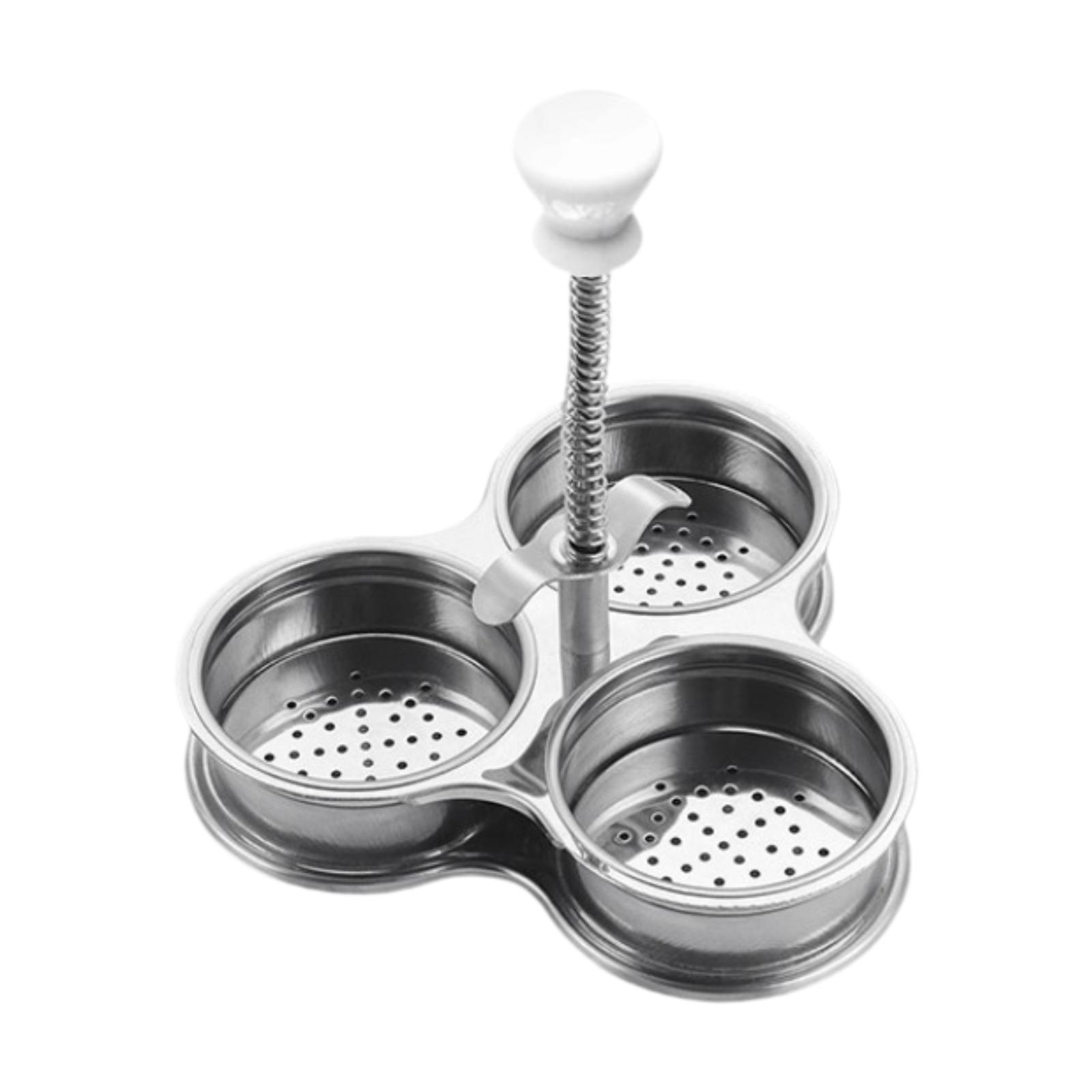 Stainless Steel Egg Poacher 3 Eggs
