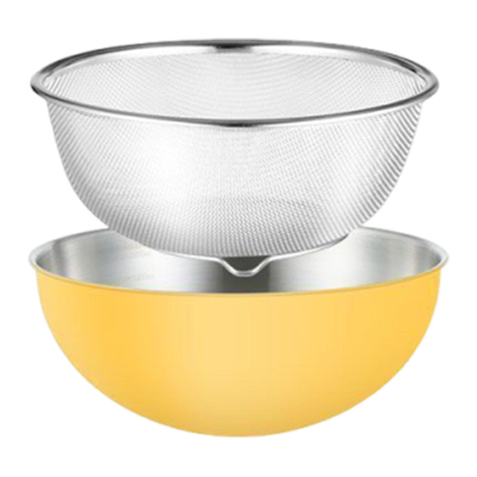 Pasta Strainer Yellow