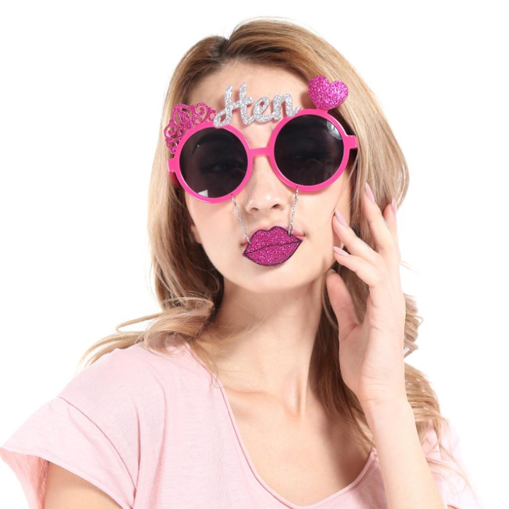 Glitter Novelty Party Sunglasses Funny Eye Glasses Costumes Photo Props Lip