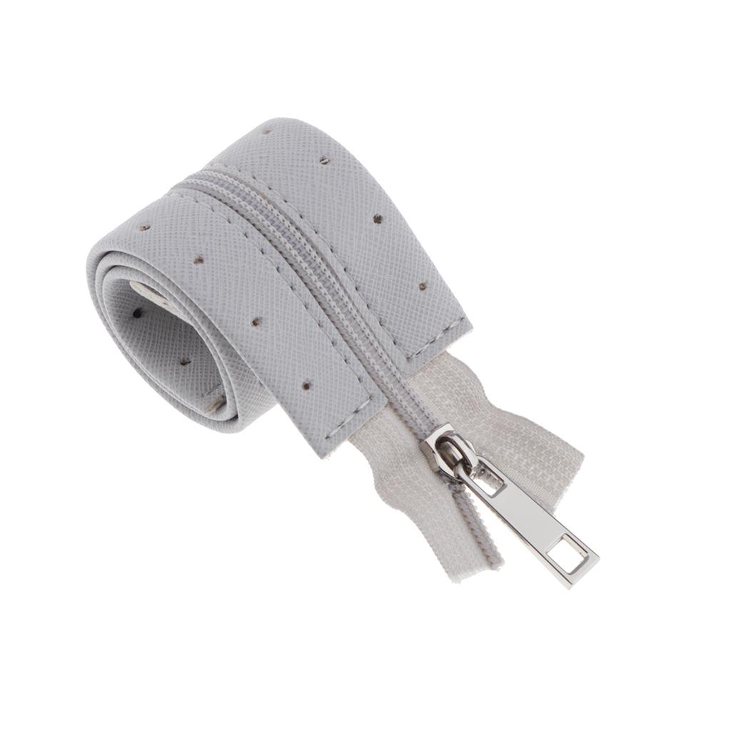 PU Leder Reißverschluss zum Nähen Handwerk DIY Tasche Zubehör 44cm lang 2# 