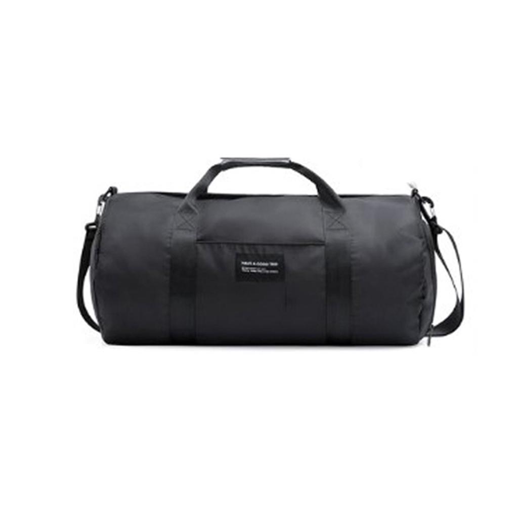 Large Fitness Duffel Bag Tote Travel Weekend Luggage Gym Bags Black L