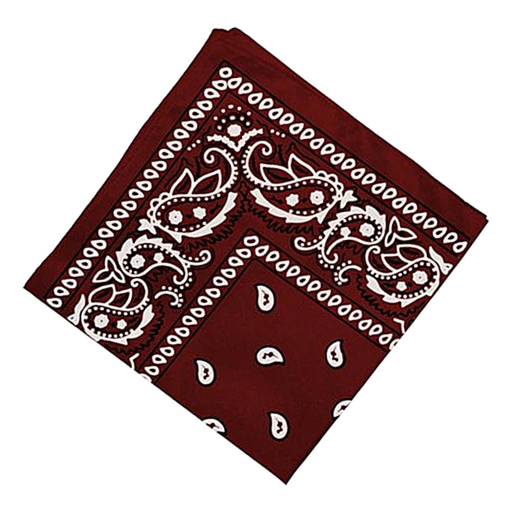 Unisex Cotton Paisley Bandana Cowboy Head Scarf Head Wrap 6Packs