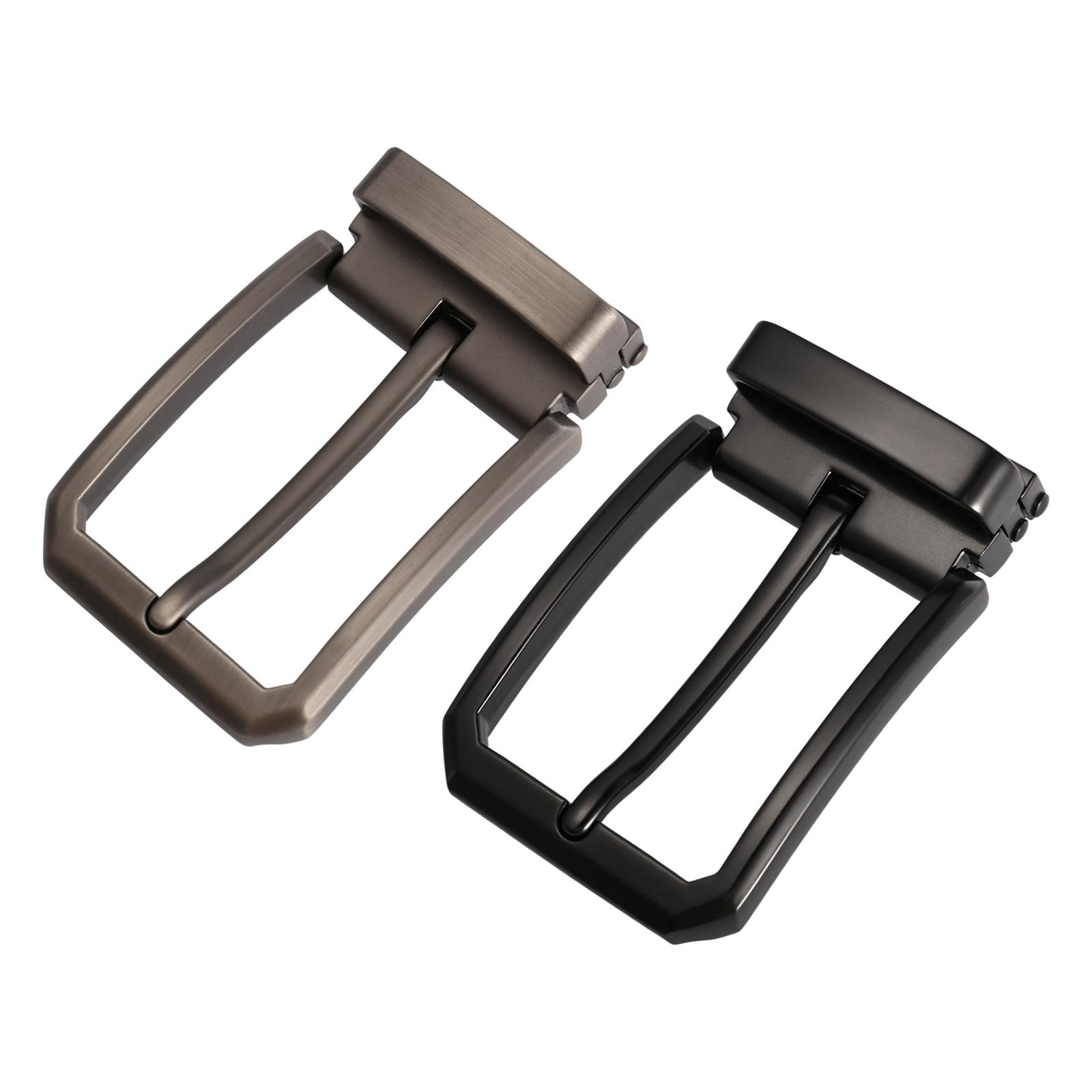 Belt Buckle Rectangular Metal 35 mm Classic Heavy Duty Pin Buckle Black