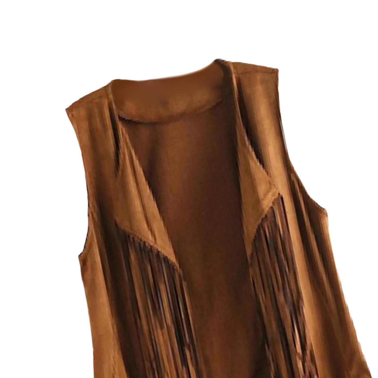 Hippie Costumes Clothes Halloween Earring Hippie Fringe Vest Disco Outfits