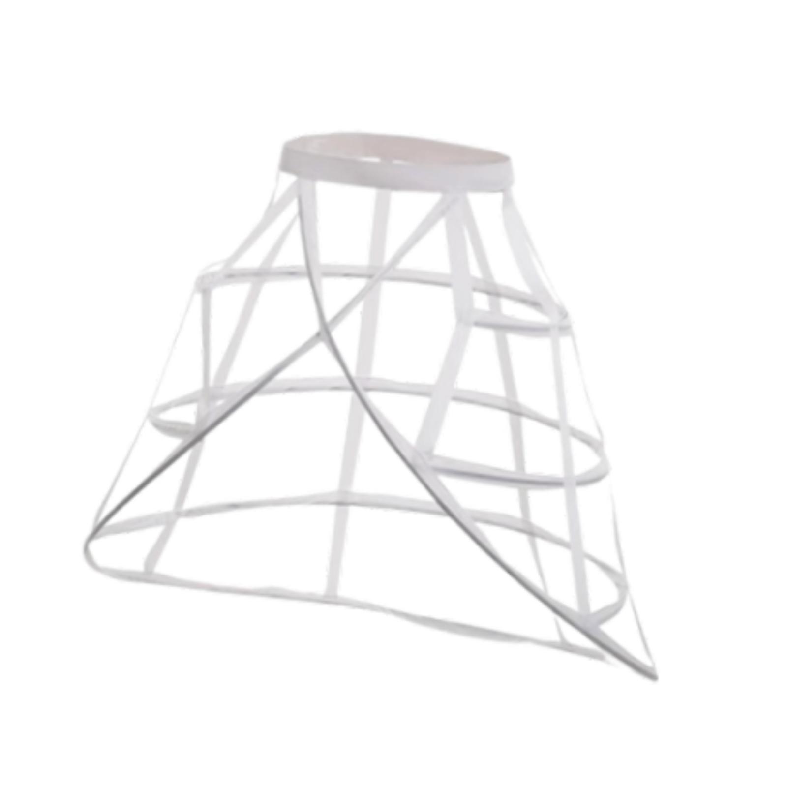 Cage Hoop Skirt Petticoat White